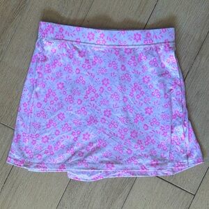 Girls Floral Pink and Purple Skort Sz Small